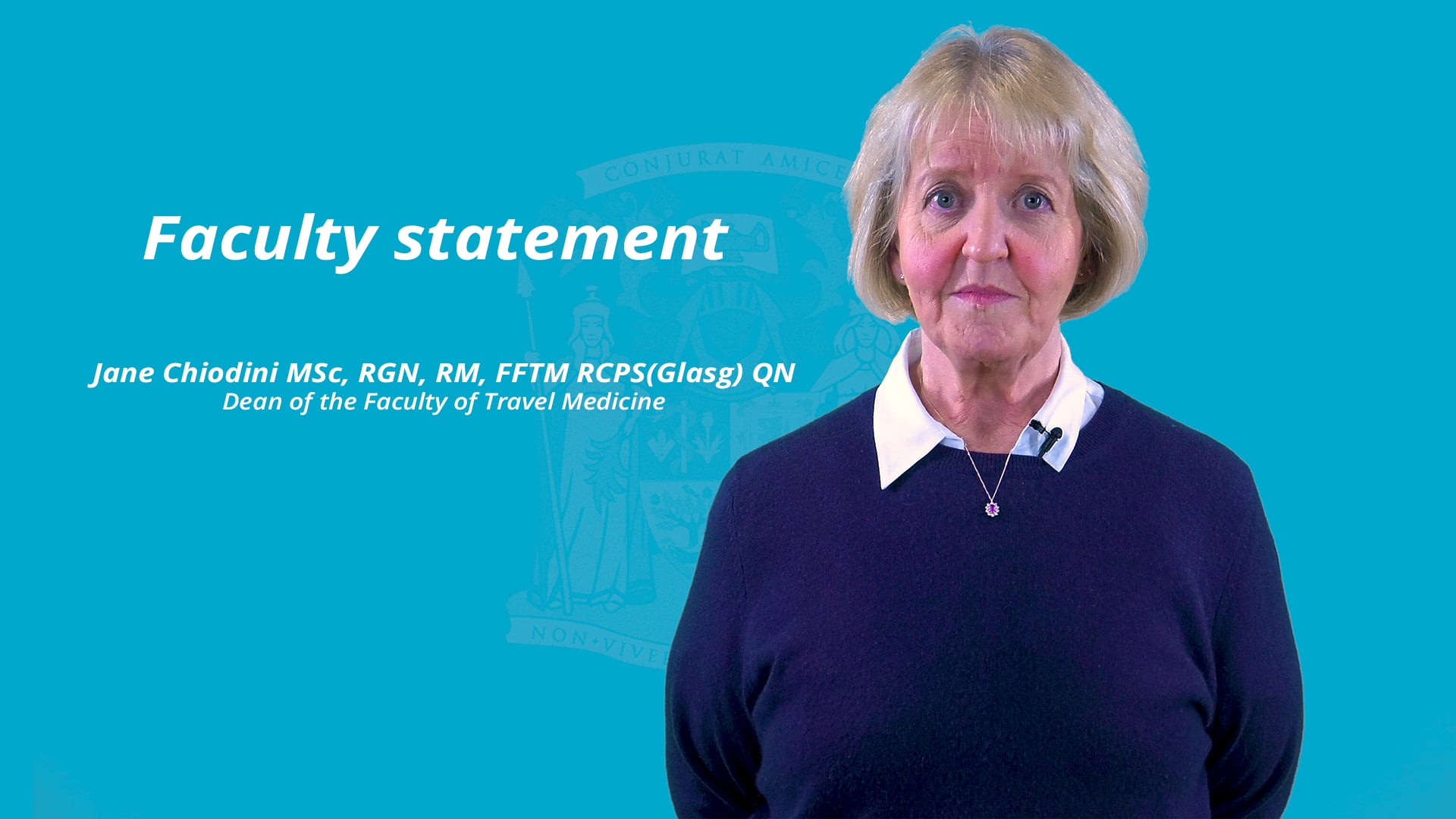 dr standing infront of blue background